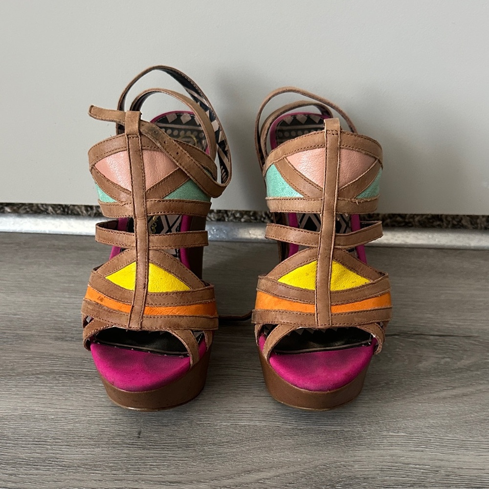 Jessica Simpson Multicolor Strappy Sandals